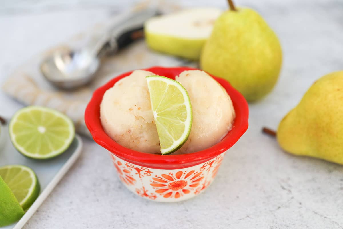 Bartlett Pear Sorbet