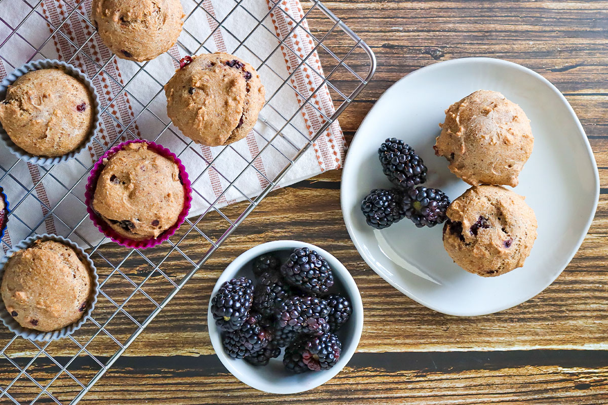 Blackberry Lemon Tea Cakes