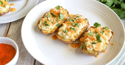 Loaded Vegan Potato Skins