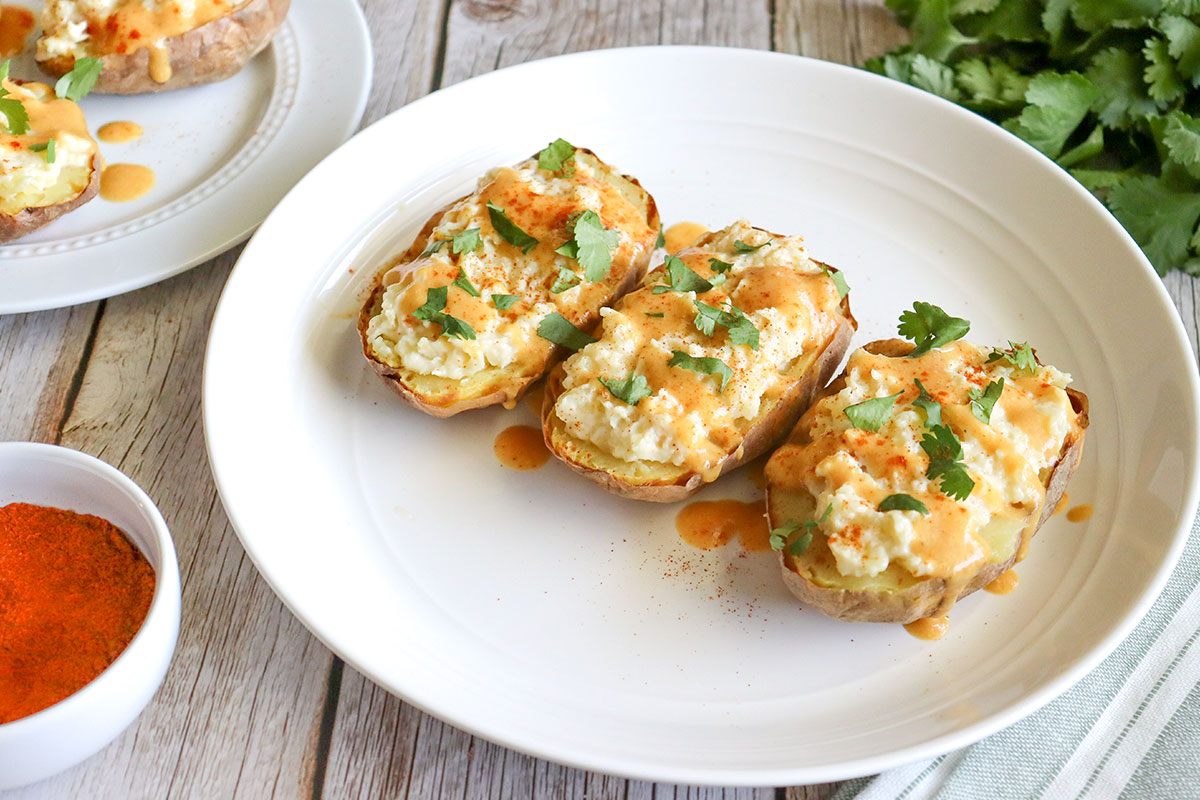 Loaded Vegan Potato Skins