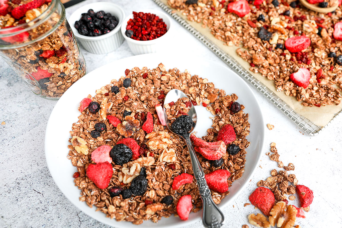 Guilt-Free Chocolate Granola