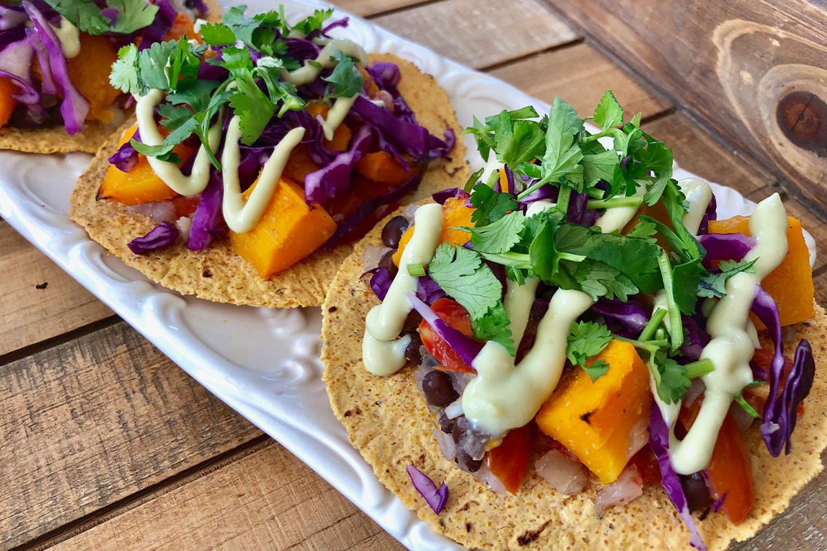 Butternut Squash Tostadas