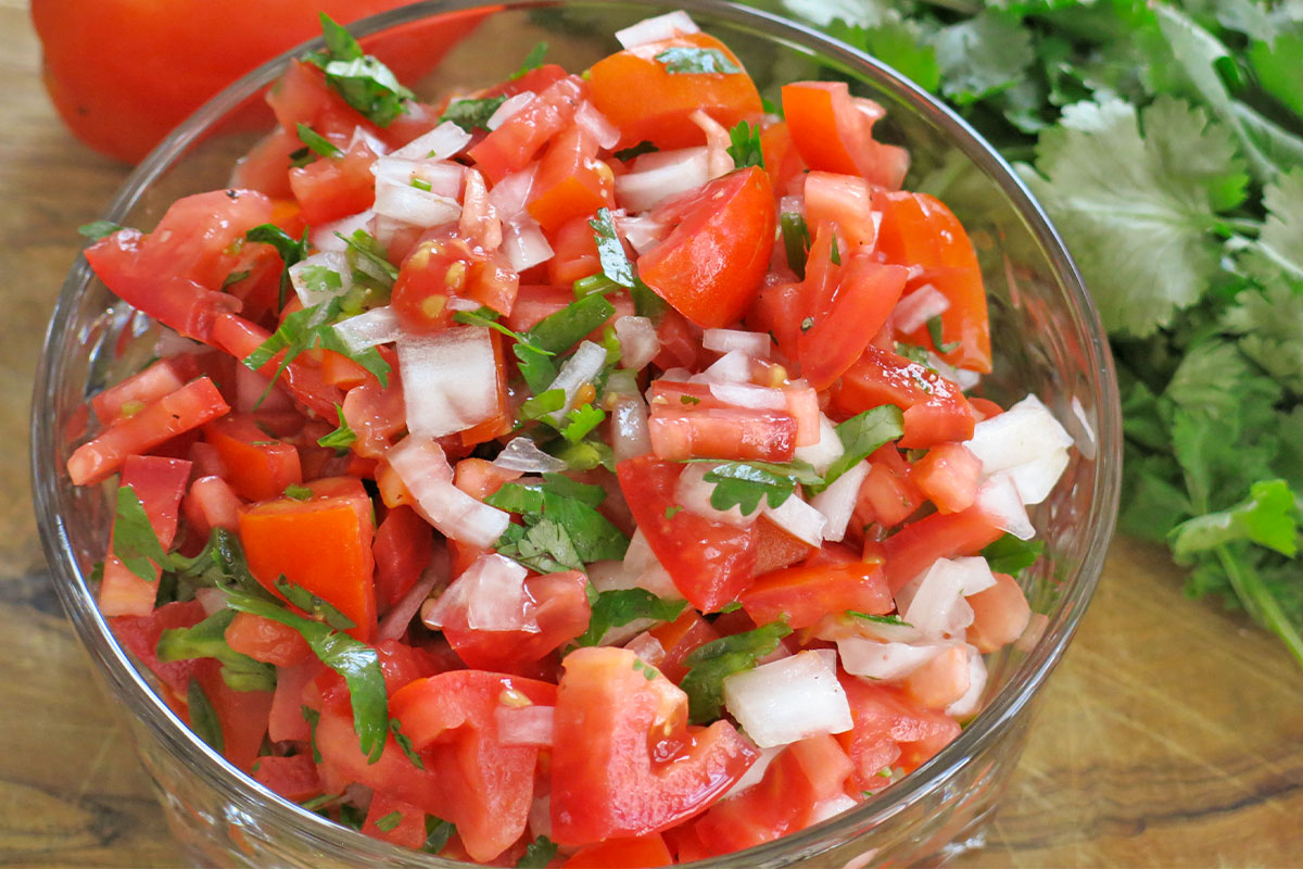 Authentic Mexican Pico de Gallo Salsa