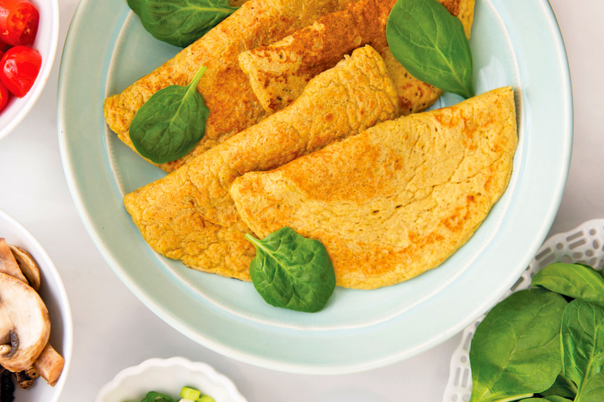 Savory Chickpea Omelets