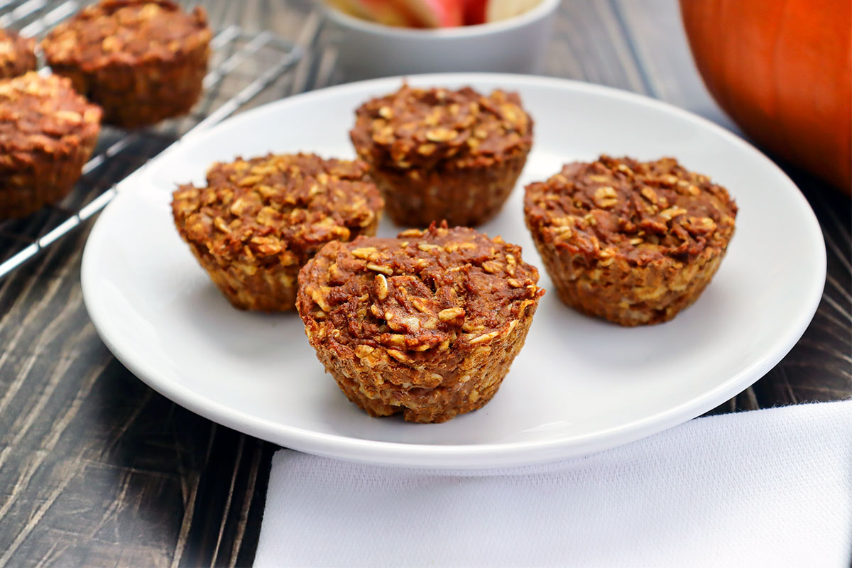 Pumpkin Spice Oatmeal Muffin Cups