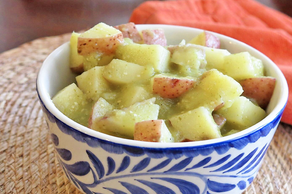 Red Potatoes in Salsa Verde