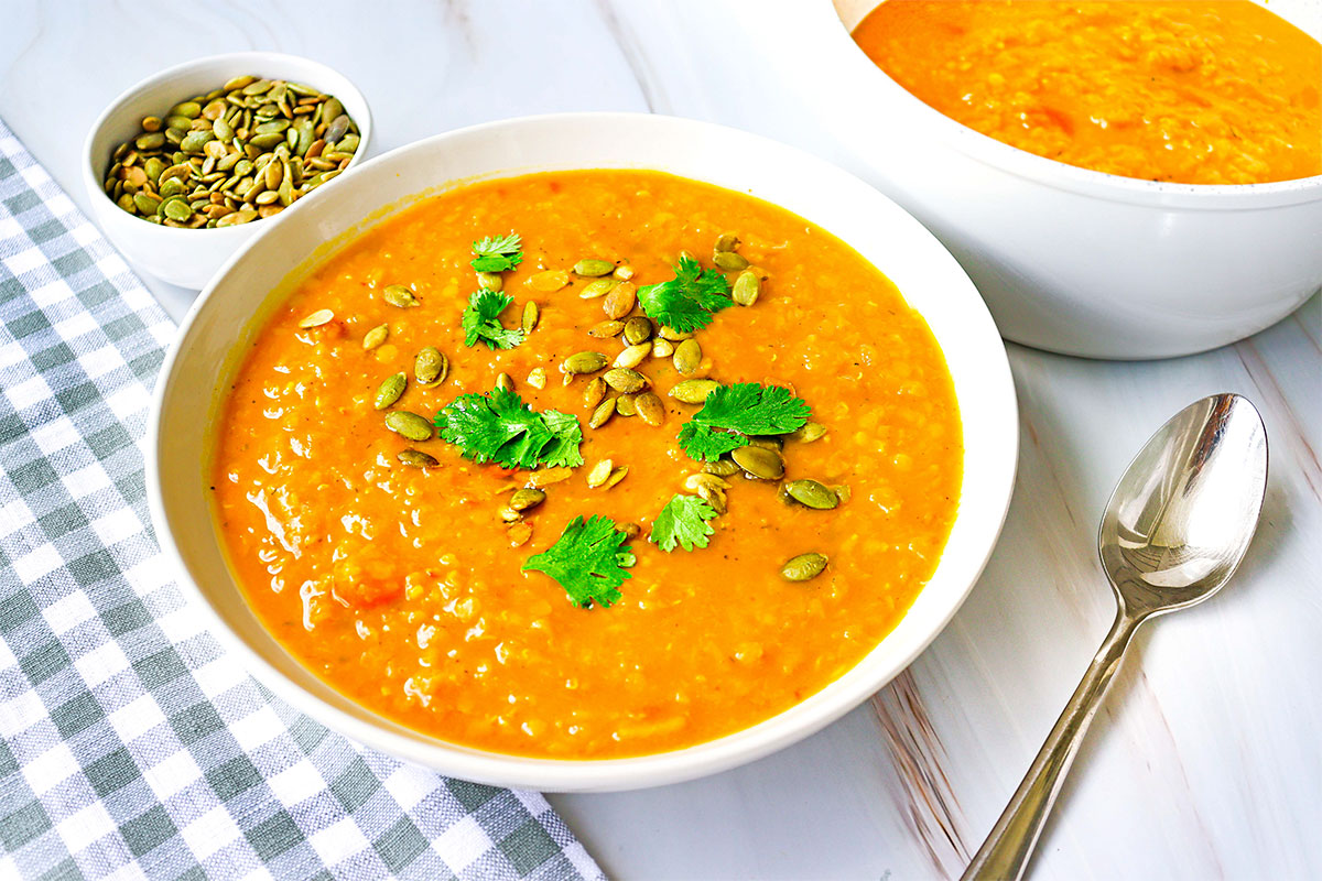 Pumpkin Lentil Soup