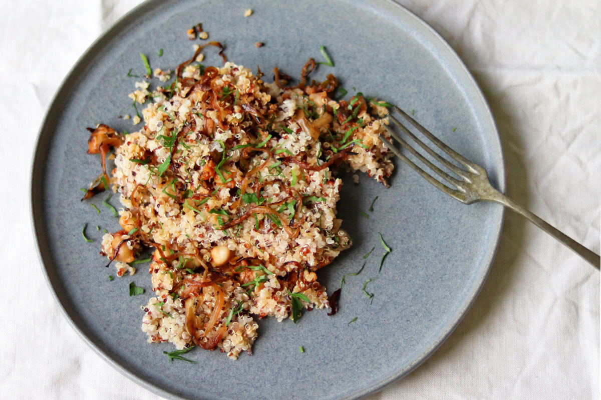 Quinoa Chickpea Biryani