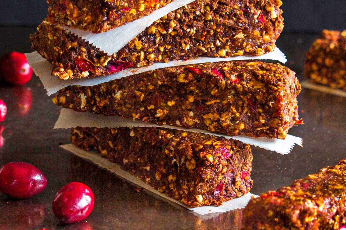 Decadent Chocolate Cranberry Energy Bars