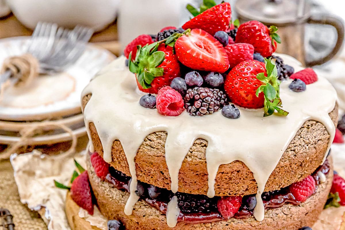 Healthy Vegan Buckwheat Cake