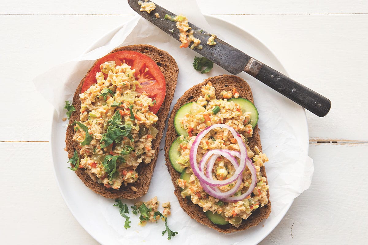 Soy Curl Chicken Salad