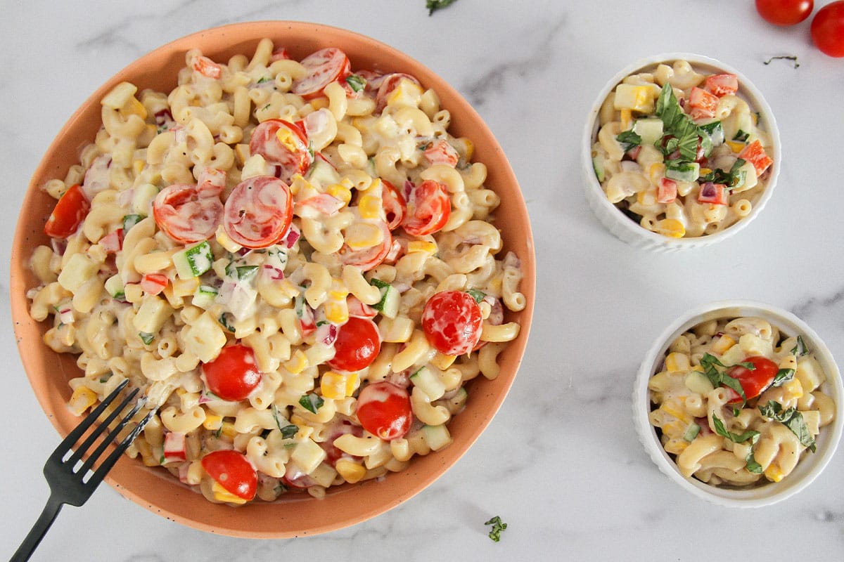 Summer Vegetable Macaroni Salad