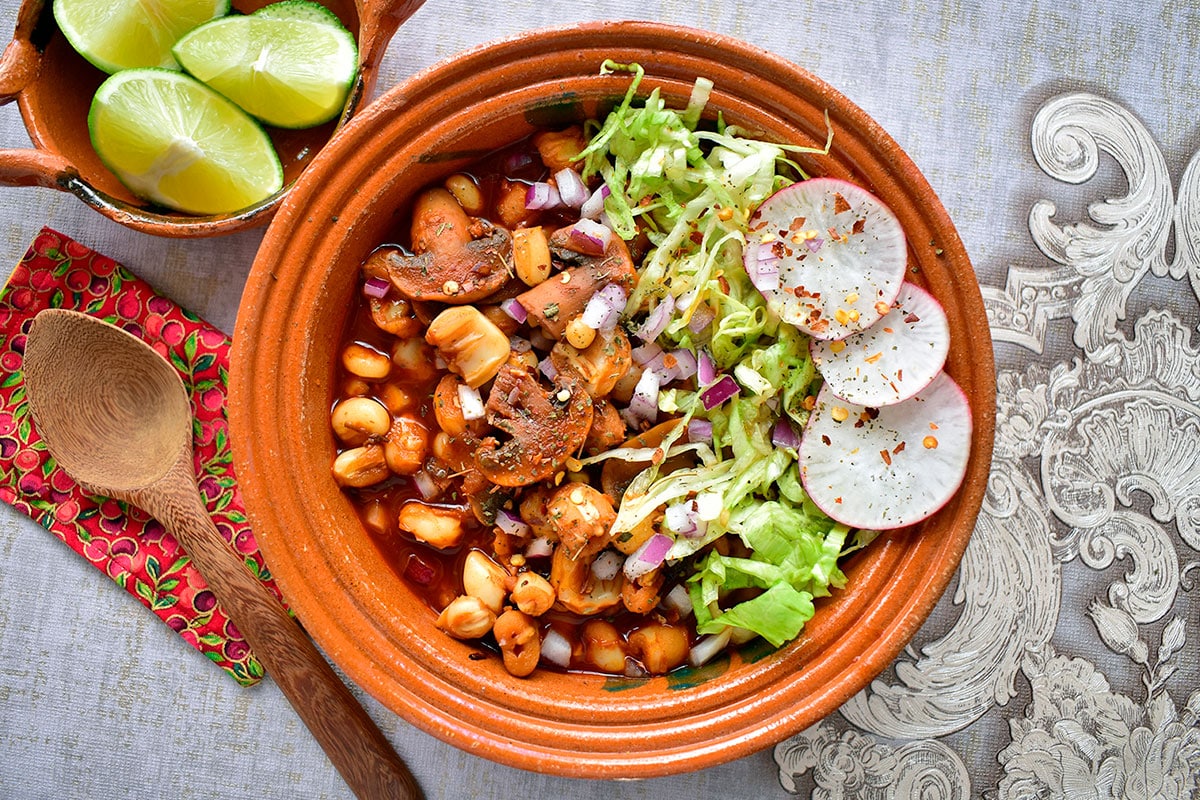 Red Posole with Mushrooms